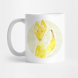 Naive Fox Drawing Mug